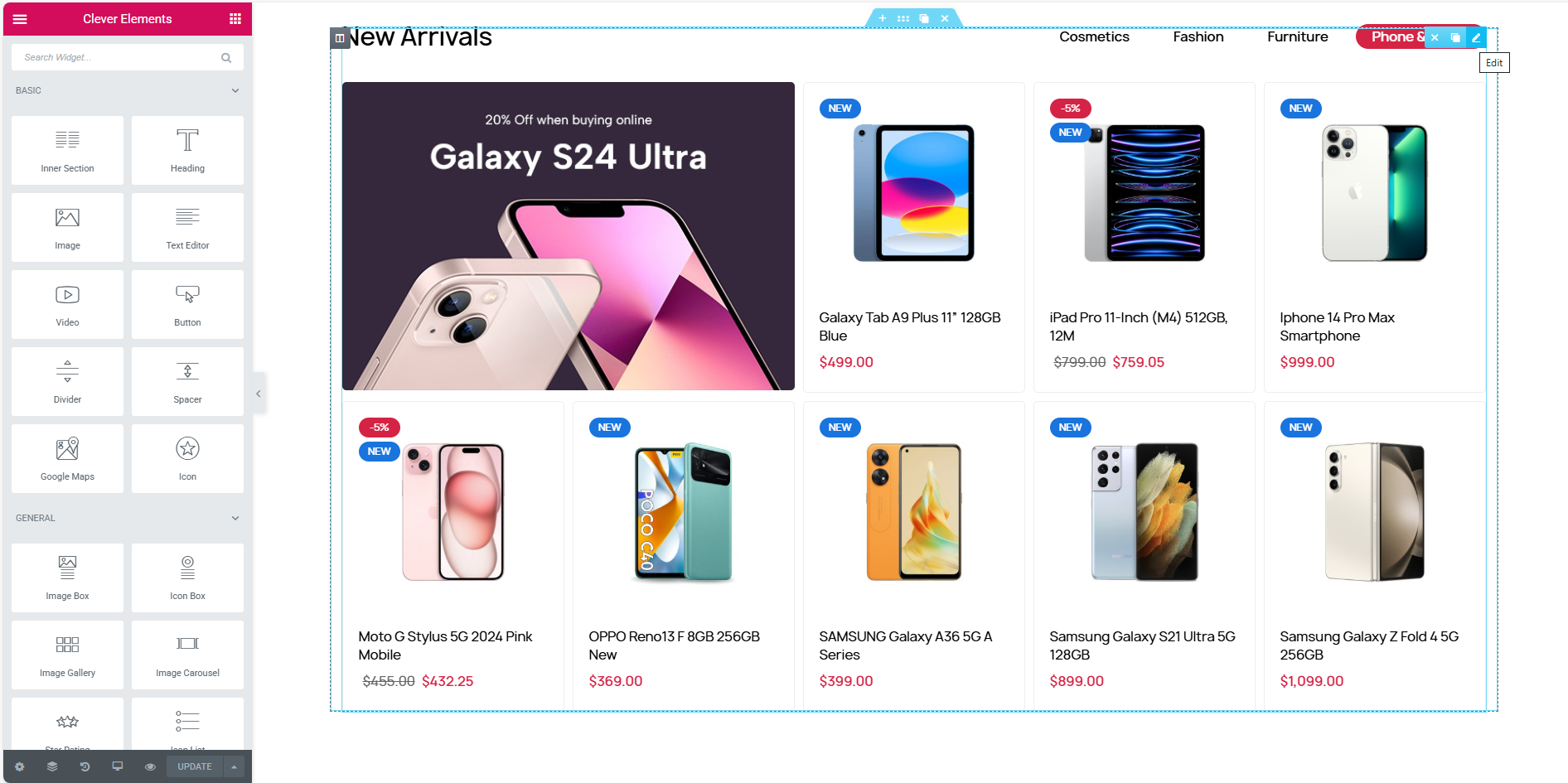 Entry Prestashop Theme